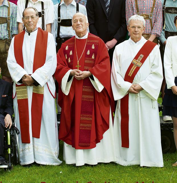 „Mädchen für alles“ ist in der Pfarre Deutsch Goritz und im Orden der Pastoralassistent und Diakon Gustav Stehno (rechts). | Foto: Kalasantiner