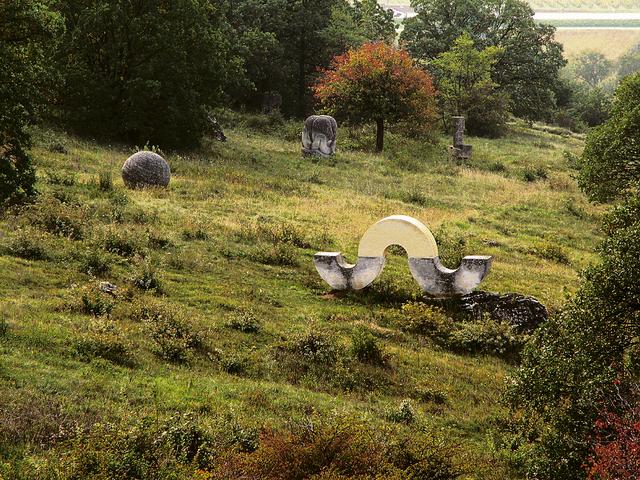 Skulpturen beim bekannten Römersteinbruch in St. Margarethen.