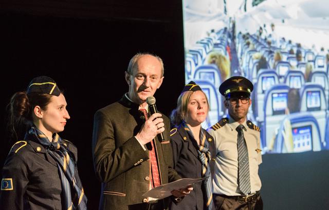 Willkommen an Bord! Dir. Ivan Jukic, Gesamtleiter der Lebenswelten Steiermark der Barmherzigen Brüder, begrüßt die Gäste.