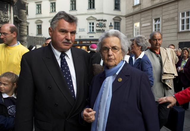 Paul Kottik mit Eleonore Schönborn; Wien, 1.10.2005 | Foto: kathbild.at / Franz Josef Rupprecht