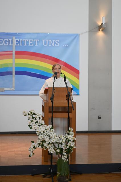 Dekan Rainer Büchel und Pastoralassistentin Heidi Liegel (im Bild) freuten sich, mit ihrer Gemeinde wieder Gottesdienst zu feiern. | Foto: Katholische Kirche Vorarlberg / Elisabeth Willi
