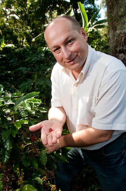 Geerntet werden von den Kaffeebauern diese so genannten Kaffeekirschen, aus denen sich nach der Trocknung jeweils zwei Kaffeebohnen herauslösen lassen, erklärt Mag. Kirner von fairtrade. | Foto: fairtrade
