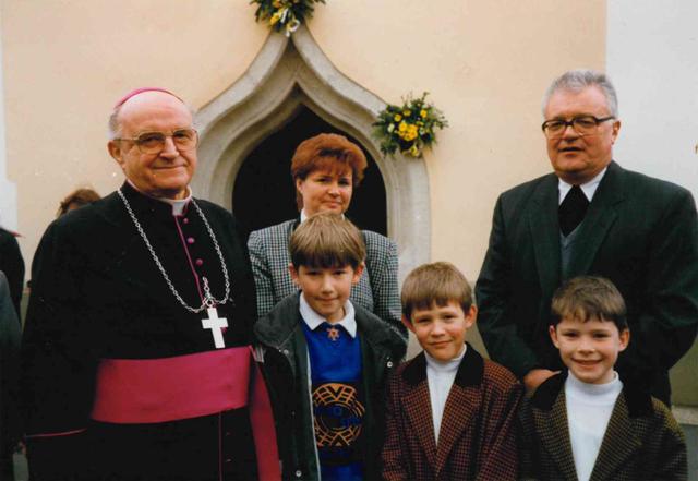 Firmung Paldau: Begrüßung von den Zwillingen Hannes u. Thomas Schaden | Foto: Schaden