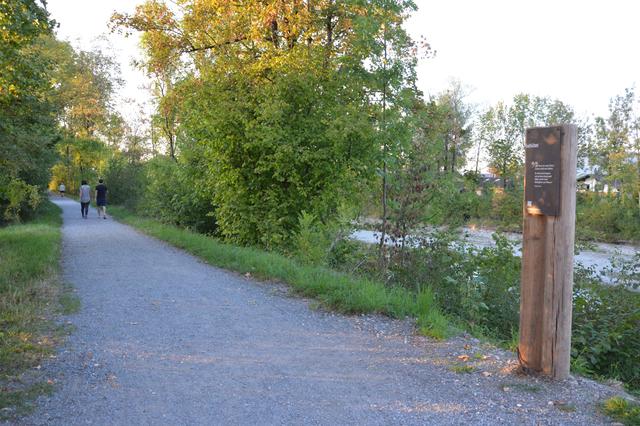 Bildtafeln mit Bibelversen entlang der Dornbirner Ach. | Foto: Mäser