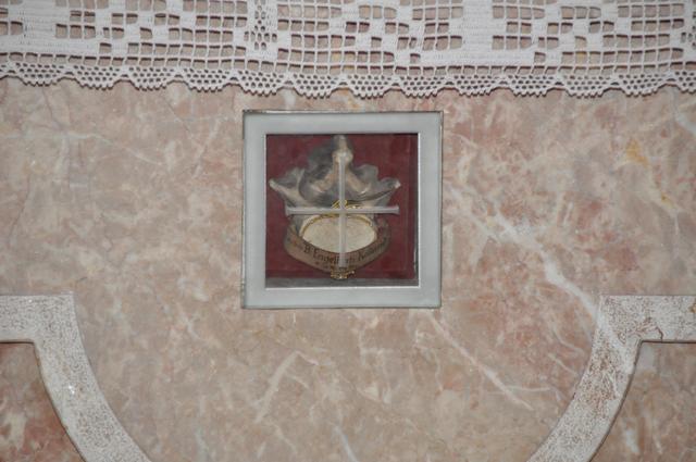 Reliquie im Altar. | Foto: RB/Pfennig