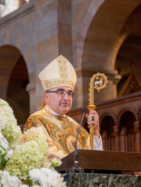 Bischof Wilhelm Krautwaschl hob den Dienst der Priester am Volk Gottes im Geist des Miteinanders hervor. | Foto: Sonnagsblatt/Vechlev