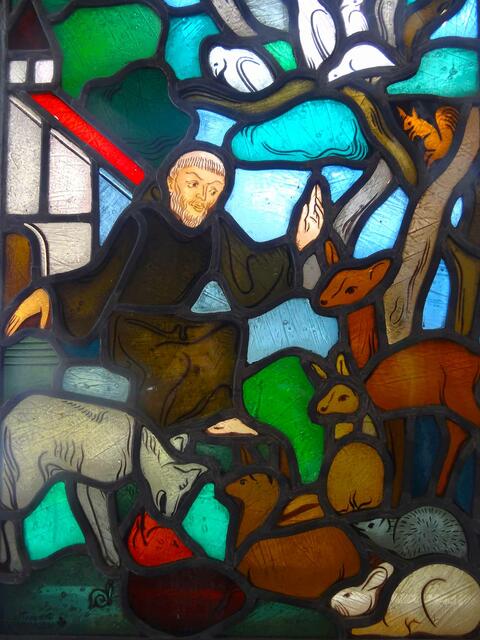 Glasfenster mit der Darstellung des hl. Franziskus | Foto: Kloster Pupping