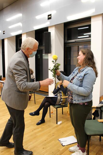 Eine Rose für Magdalena Ganster | Foto: Planitzer