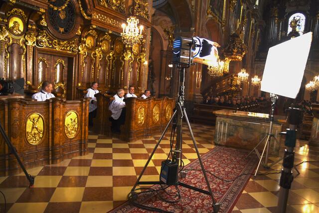Filmaufnahmen im Dom St. Pölten | Foto: Gerhard Mader