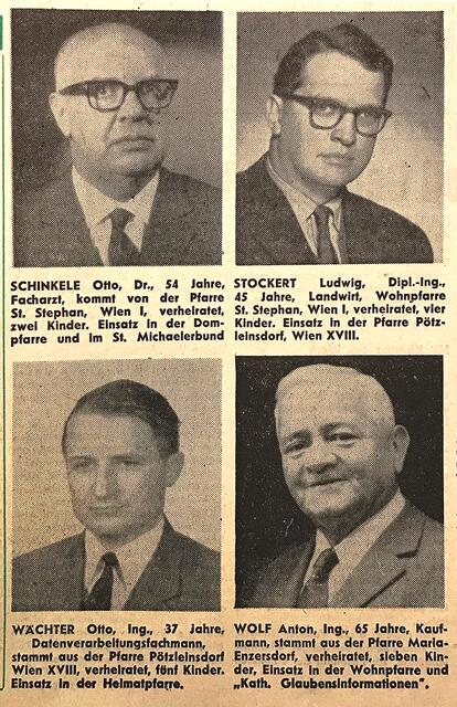Archiv der Wiener Kirchenzeitung 1970