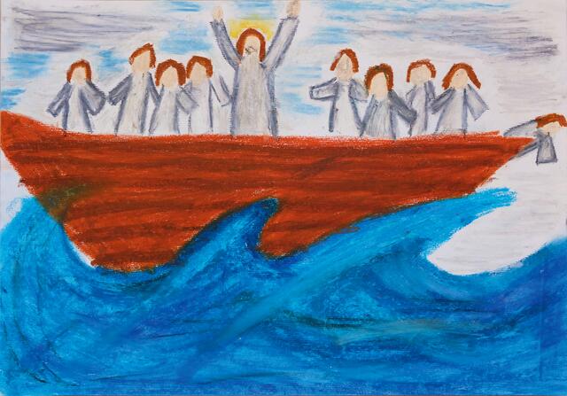 "Der Sturm auf dem See" von Benedikt Haider, Mittelschule Strengberg.