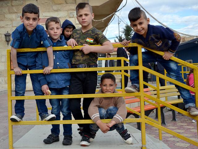 Dem IS-Terror entkommen: Christliche Flüchtlingskinder in Erbil. | Foto: Initiative Christlicher Orient (ICO)