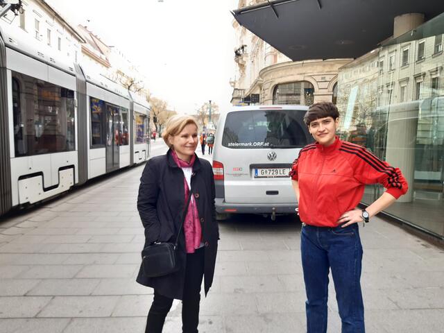 Dr. Gertraud Schaller-Pressler (KirchenKulturGraz) und Antonia Manhartsberger | Foto: Heckel /Sonntagsblatt