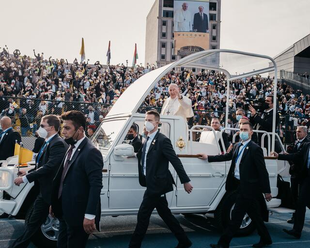 Papst Franziskus rief alle Religionen im Irak auf, „vereint für eine Zukunft zu arbeiten, wo niemand zurückgelassen wird“. | Foto: KNA