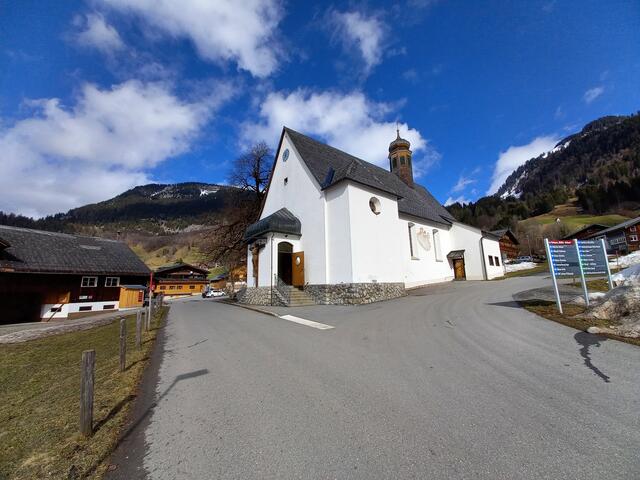 Die Kuratiekirche hl. Josef in Au-Rehmen heute.
