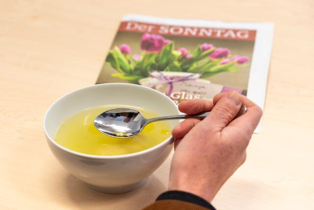 Eine gute Suppe in der Mittagspause. | Foto: Erzdiözese Wien/Stephan Schönlaub