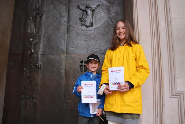Spannend war die Schnitzeljagd für Jeremias und Terese Rötting. | Foto: RB/dap