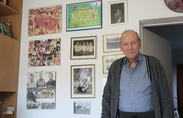 Hans Menasse blickt auf neun Jahrzehnte eines bewegten Lebens zurück.  | Foto: Stefan Hauser