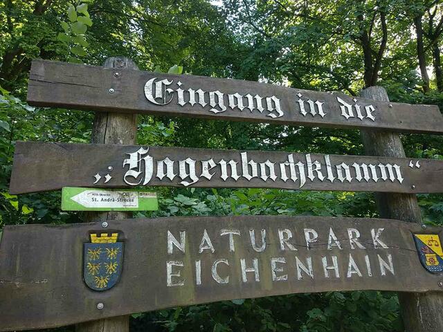 Eingang zur Hagenbachklamm bei St. Andrä-Wördern in Niederösterreich. | Foto: aha