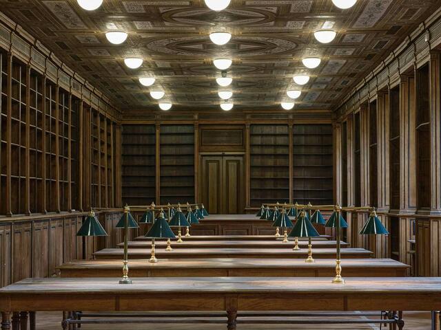 Alles aus Holz: Die original revitalisierte Bibliothek der Akademie der Bildenden Künste. | Foto: Helmut Wimmer