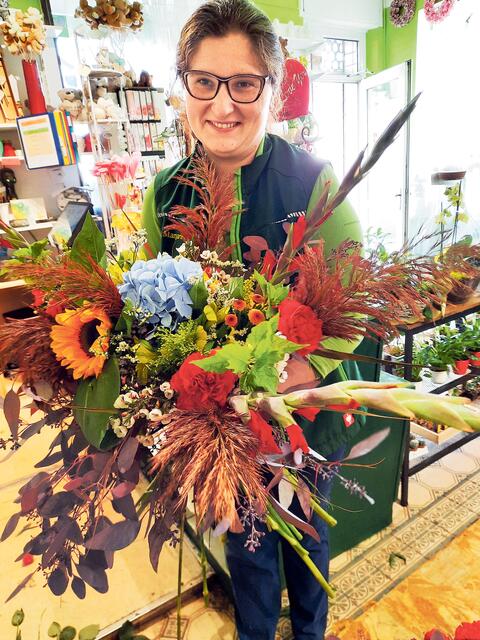Wennn ich hier in meinem Blumengeschäft in Göttlesbrunn arbeite, ich denke mir oft: Ich arbeite in einem Paradies! | Foto: Privat