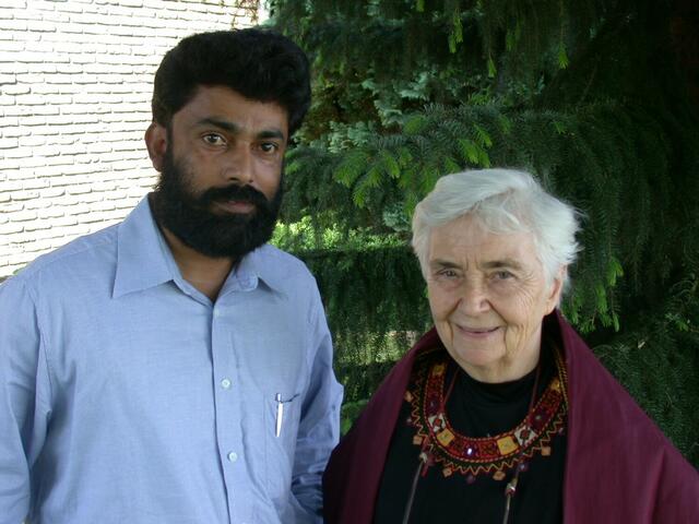 Sr. Ruth Pfau  (1929 – 2017), die in Pakistan als „Mutter der Leprakranken“ bekannt und anerkannt ist mit Mervyn Lobo, der seit ihrem Tod das von ihr gegründete Lepra-Zentrum  in Karachi leitet.� | Foto: RB/Missio