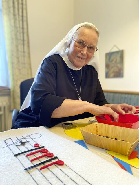 Besonders beliebt: der Notenteppich zum Erlernen der Notenschrift.  | Foto: Kaltenhauser