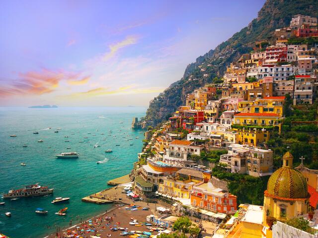 Das ehemalige Fischerdorf Positano gilt als Perle der Amalfiküste.
