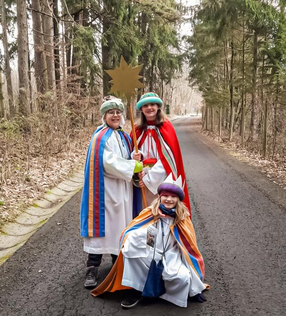 Mia, Mara und Livia aus Lieboch. Drei von tausenden begeisterten SternsingerInnen in der Steiermark. | Foto: Pfarre Lieboch