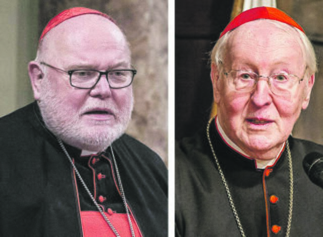 Im Münchner Missbrauchsgutachten werden auch die 
Kardinäle Reinhard Marx (links) und Friedrich Wetter belastet. | Foto: KNA