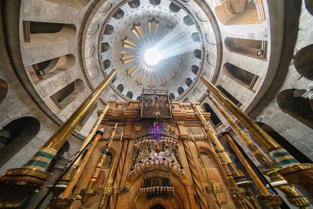 Die Grabeskirche in Jerusalem gilt als die heiligste Stätte der Christenheit.