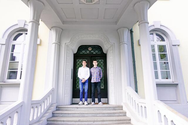 Die beiden Novizen Gabrielius Zaveckas und Matteo Piccioni werden demnächst nach Tirol übersiedeln.