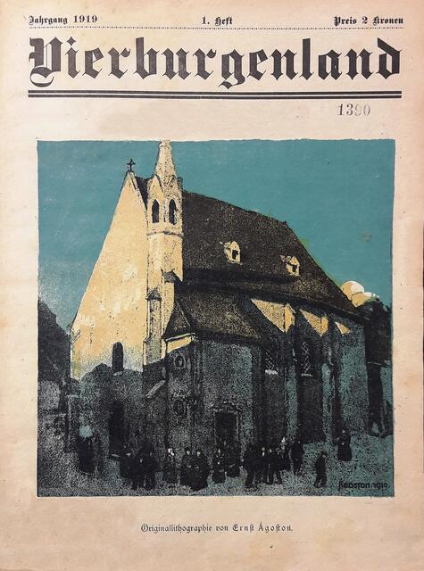 Titelseite der Zeitschrift „Vierburgenland“ aus dem Jahr 1919. 
 | Foto: NEUSIEDLER STADTARCHIV / NACHLASS WOLF