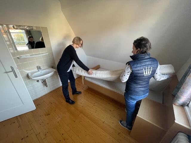 In der ganzen Erzdiözese Salzburg, so wie hier im Pfarrhof von St. Paul im Stadtteil Riedenburg, werden Vorbereitungen für die Ankunft von Kriegsflüchtlingen getroffen. | Foto: RB/tom