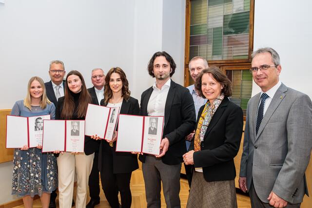 Die PreisträgerInnen. | Foto: Neuhold