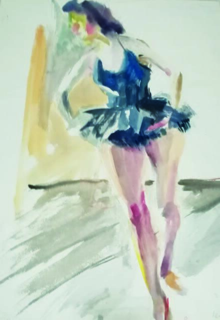 Tänzerin, 1954, von Oskar Kokoschka mit „herrlich“ beschriftet. | Foto: LUCIA REISNER