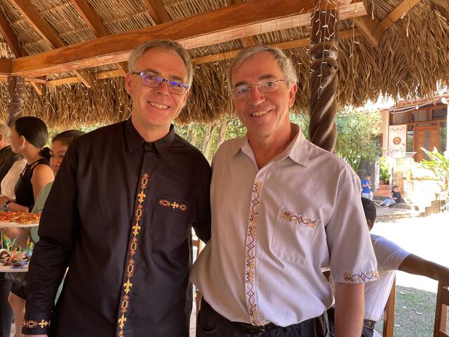 Weltkirchereferent Markus Roßkopf und Pater Michael Heinz SVD. | Foto: RB/ibu