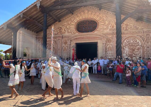 Begrüßung in San Rafael mit einem Tanz der Jugend. | Foto: RB/ibu