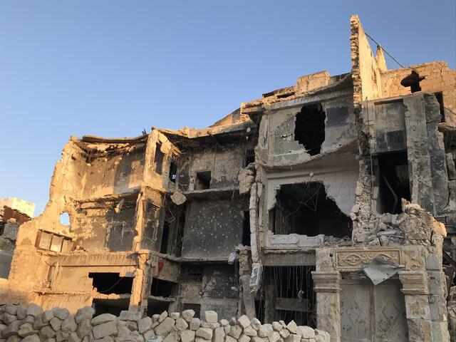 Ein großer Teil der von der UNESCO 1986 als Weltkulturerbe ausgezeichneten Stadt wurde 2016 vom syrischen Präsidenten Asad mithilfe der russischen Luftwaffe in Schutt und Asche gebombt. | Foto: Don Bosco Mission Austria