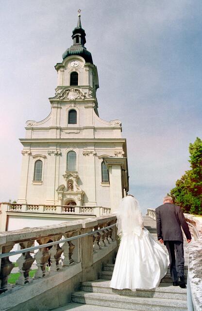Hochzeitskirche: Maria Schmerzen ist seiet jeher bei Brautpaaren beliebt. | Foto: Rupprecht/kathbild.at