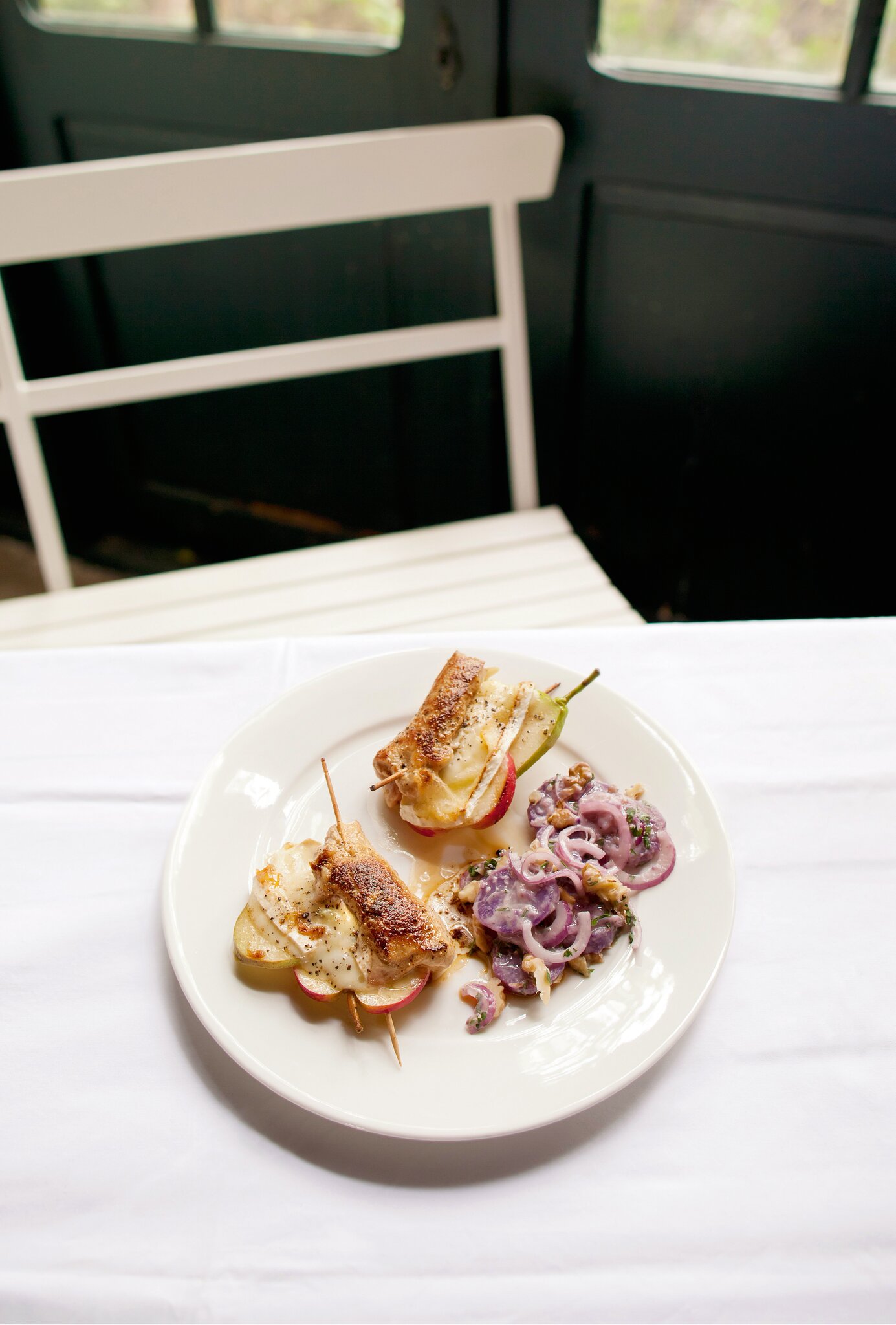 Rezept: Brie mit Apfel und Birne im Kalbsschnitzerl - Niederösterreich ...