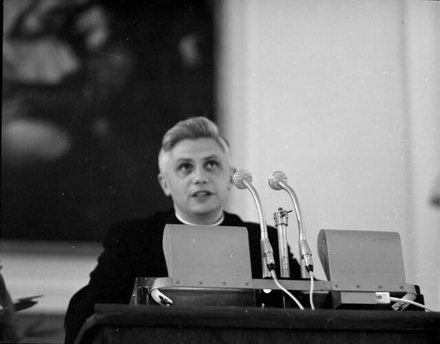Joseph Ratzinger war zwischen 1962 und 1992 fünfmal als Referent bei den Salzburger Hochschulwochen zu Gast. | Foto: RB/HSW