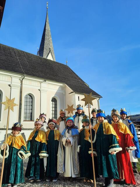 Die Könige in der Pfarre Reith bei Kitzbühel  | Foto: RB/Aufschnaiter