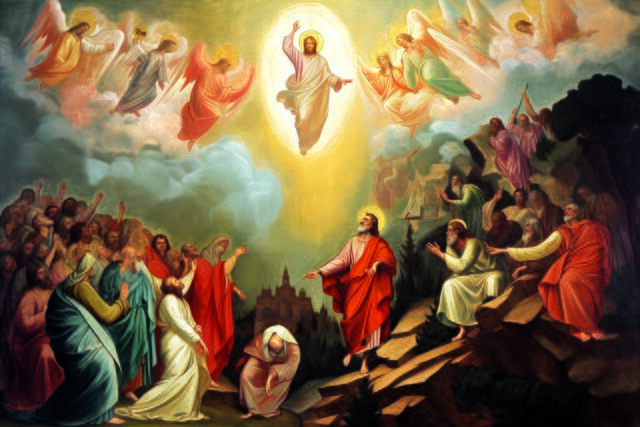 Mit Hilfe künstlicher Intelligenz entworfene Szenerie der Himmelfahrt Jesu. | Foto: Kien-stock.adobe.com