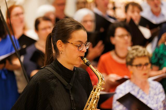 Die eigens in Auftrag gegebenen Messe "Ich bin da" ist auch für Schlagwerk und Saxophon geeignet. | Foto: Neuhold