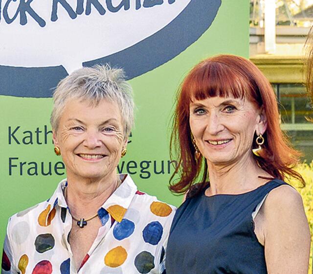 Die Vorsitzenden Angelika Ritter-Grepl von der Katholischen Frauenbewegung Österreichs (links) und Lydia Lieskonig von der Katholischen Frauenbewegung Steiermark. | Foto: Plankensteiner