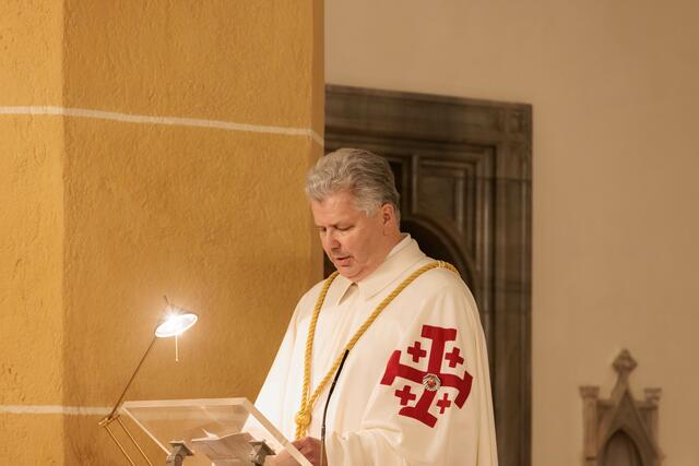 Statthalter Andreas Leiner, burgenländischer Zahnarzt, bei 
der Vigil in der Grazer Franzis-kanerkirche. | Foto: Neuhold