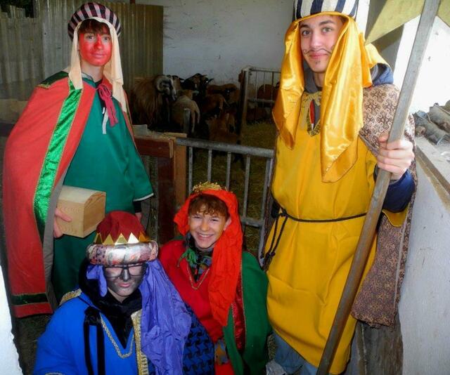  ... IN ST. NIKOLAI IM SAUSAL. Bei den Schafen im Stall.