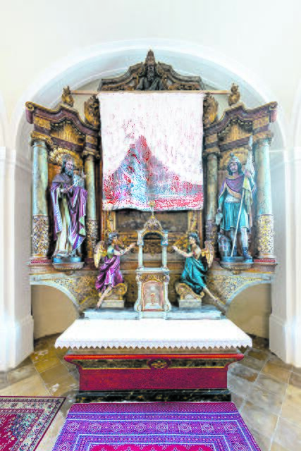 Fastentuch für die Pfarrkirche von Krumau am Kamp, von Petra Holasek („dieHolasek“). 
 | Foto:  phg@vienna.at