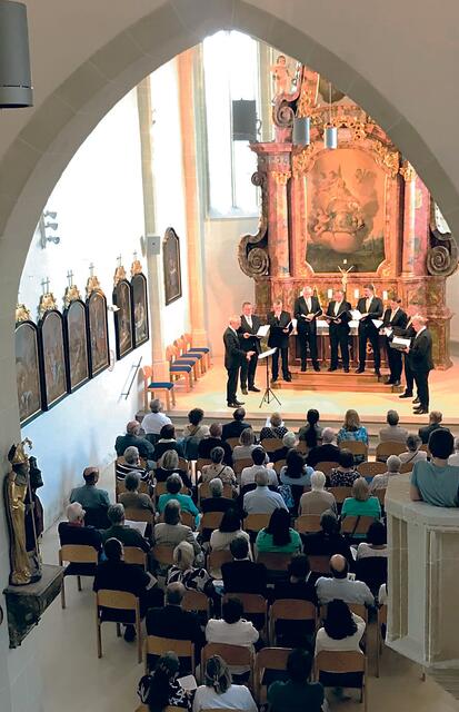 Im 1.100-Jubiläumsjahr des heiligen Wolfgang stand die „Lange Nacht“ in Kanning in Ernsthofen ganz im Zeichen von „Musik aus 1.000 Jahren“. Das von Mathias Gießen neu gesetzte Wolfgang-Lied wurde uraufgeführt. | Foto: Margarethe Gruber